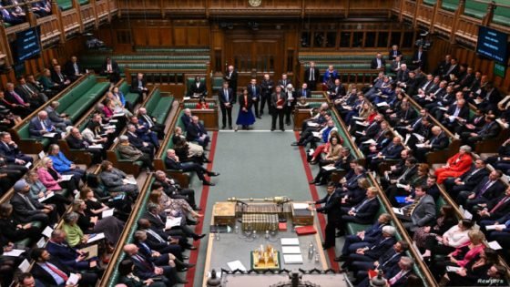British Prime Minister Rishi Sunak makes a statement on Israel and Palestinians at the House of Commons in London, Britain September 16, 2023. UK Parliament/Maria Unger/Handout via REUTERS ATTENTION EDITORS - THIS IMAGE HAS BEEN SUPPLIED BY A THIRD PARTY. MANDATORY CREDIT. IMAGE MUST NOT BE ALTERED.