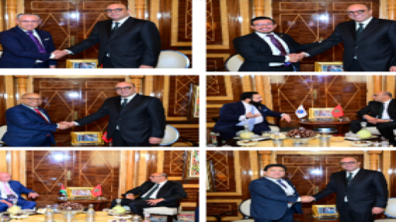 محمد ولد الرشيد رئيس مجلس المستشارين يجري مباحثات مع عدد من رؤساء التكتلات البرلمانية الإقليمية