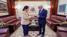 رئيس مجلس النواب راشيد الطالبي يستقبل رئيسة حزب القوة الشعبية بالبيرو