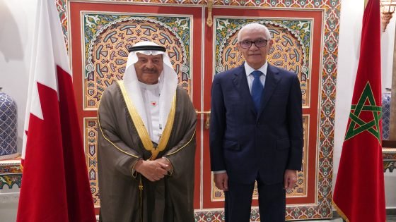 راشيد الطالبي رئيس مجلس النواب يجري مباحثات مع رئيس مجلس الشورى البحريني علي بن صالح الصالح