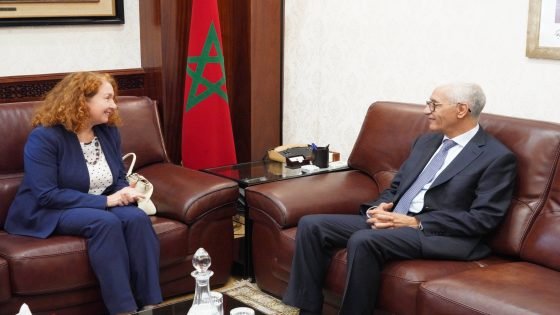 راشيد الطالبي رئيس مجلس النواب يجري مباحثات مع الممثلة -المقيمة لبرنامج الأمم المتحدة الإنمائي