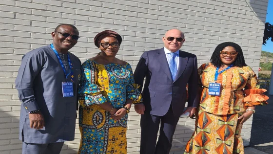 محمد غيات نائب رئيس مجلس النواب المغربي يعقد جلسة عمل مع وفد برلماني من غانا بإسبانيا