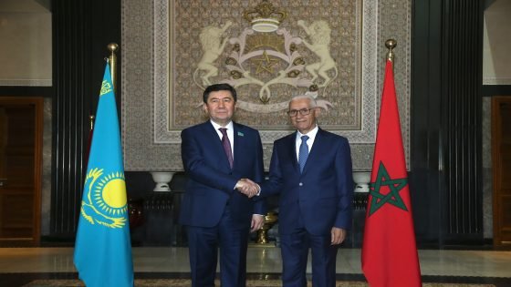 رئيس مجلس النواب المغربي يتباحث مع رئيس مجلس النواب بجمهورية كازاخستان