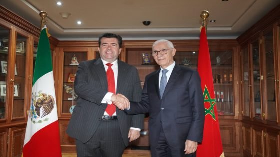 رئيس مجلس النواب راشيد الطالبي يجري مباحثات مع وفد برلماني مكسيكي