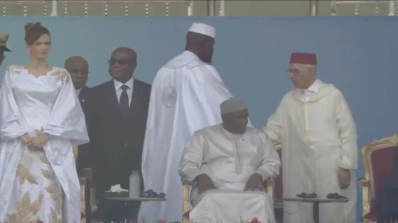 رئيس مجلس النواب المغربي راشيد الطالبي يحضر مراسم تنصيب رئيس غينيا