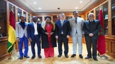 رئيس لجنة مراقبة المالية محمد الحجيرة يستقبل وفدا برلمانيا عن المجلس الوطني الانتقالي لغينيا