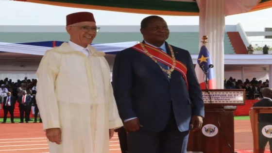 راشيد الطالبي يمثل الملك محمد السادس في حفل تنصيب رئيس إفريقيا الوسطى