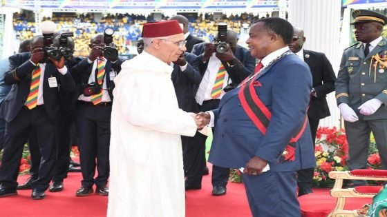 راشيد الطالبي رئيس مجلس النواب يمثل صاحب الجلالة في حفل تنصيب رئيس الكونغو