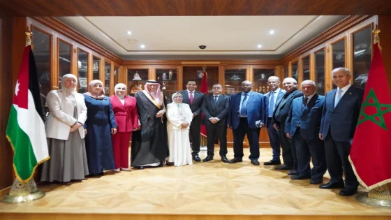 رئيس لجنة البنيات الأساسية بمجلس النواب المغربي  يستقبل نظيره بمجلس النواب الأردني