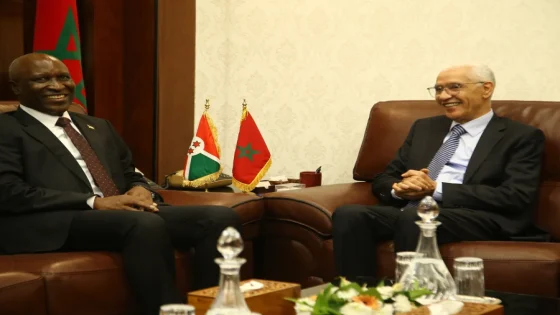 راشيد الطالبي العلمي يجري مباحثات مع رئيس مجلس الشيوخ لبوروندي