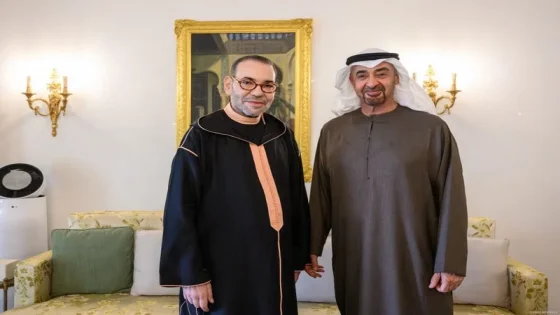 جلالة الملك محمد السادس ورئيس الإمارات يناقشان عدة قضايا على رأسها الشرق الأوسط