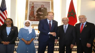 رئيس مجلس النواب المغربي راشيد الطالبي يتباحث مع أعضاء الكونغرس الأمريكي